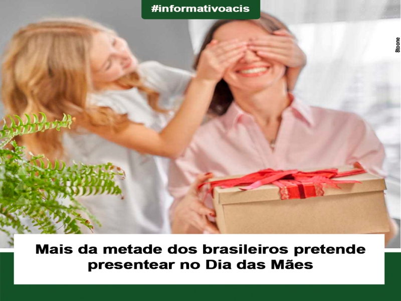 Notícia: Mais da metade dos brasileiros pretende presentear no Dia das Mães
