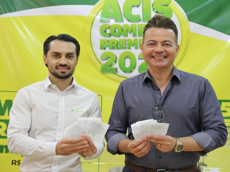 Notícia: ACIS e Sicredi – Mês da Economia Local: 10 consumidores são contemplados com vales-compras de R$ 500 cada